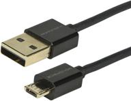 🔌 monoprice premium 3ft black usb to micro-b/micro usb charge & sync cable with gold plated connectors for android, samsung, htc, nokia, sony and more logo