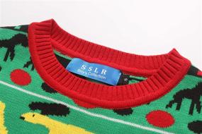 img 2 attached to 🎅 SSLR Crewneck Reindeer Pullover: Festive Boys' Christmas Sweaters for Winter