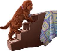 🐾 4-step pet gear easy stairs for cats and dogs up to 150 lbs, available in 4 color options logo