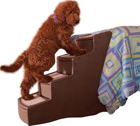 img 2 attached to 🐾 4-Step Pet Gear Easy Stairs for Cats and Dogs up to 150 lbs, Available in 4 Color Options