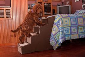 img 1 attached to 🐾 4-Step Pet Gear Easy Stairs for Cats and Dogs up to 150 lbs, Available in 4 Color Options