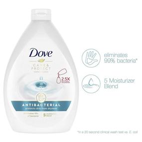 img 2 attached to 🧼 Dove Antibacterial Hand Wash, 34 oz, 3-Count - Protects All Skin Types from Dryness