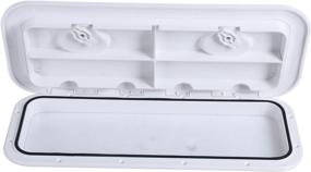 img 4 attached to 🚤 Amarine Made Marine Caravan RV Boat Hatch Access Hatch and Lid - Marine Grade 24" x 9-5/8" (White)