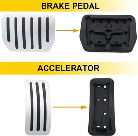 img 1 attached to AUTENS Non Slip Accelerator Pedals Replacement Interior Accessories