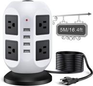 power strip tower surge protector power strips & surge protectors in power strips logo