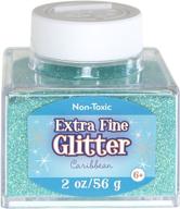 💙 sulyn extra fine caribbean blue green glitter, 2 ounce stackable and reusable jar, non-toxic, sul51827 logo