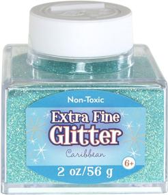 img 1 attached to 💙 Sulyn Extra Fine Caribbean Blue Green Glitter, 2 Ounce Stackable and Reusable Jar, Non-Toxic, SUL51827