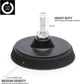 img 3 attached to 🔧 GP12012 PSA Self Stick Backing Pad with M6 Thread: Drill Attachment/Sanding, Polishing Backer - 3 Inch