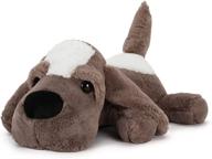 🐶 muiteiur puppy dog stuffed animal plush: cuddly soft hugging pillow for kids & girlfriend - ideal gift (coffee, 24inch) logo