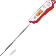 🌡️ thermopro tp15 waterproof instant read food thermometer - digital meat thermometer for cooking, grilling, bbq smoker - backlight kitchen thermometer with probe calibration logo