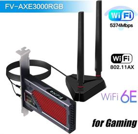 img 2 attached to Fenvi AX210 AX210NGW WiFi 6E PCI-E Wifi Card - Ultimate Gaming Adapter with BT5.2, 5400Mbps Speeds, MU-MIMO, and Miracast vPro Support