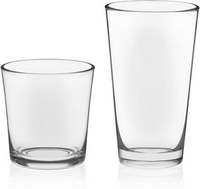 img 2 attached to 🥃 Libbey Preston 16-Piece Tumbler and Rocks Glass Set: Stylish and Versatile Glassware Collection for Every Occasion!