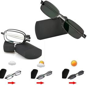 img 1 attached to Photochromic Readers Compact Folding Glasses