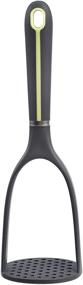 img 3 attached to 🔽 Grey and Green Soft Grip Nylon Potato Masher by Amazon Basics