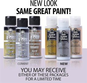 img 1 attached to ✨ FolkArt Silver Extreme Glitter Acrylic Paint - Assorted Colors, 2 oz (2787)