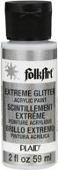 ✨ folkart silver extreme glitter acrylic paint - assorted colors, 2 oz (2787) logo