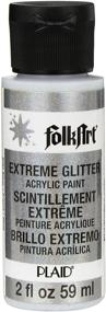 img 2 attached to ✨ FolkArt Silver Extreme Glitter Acrylic Paint - Assorted Colors, 2 oz (2787)