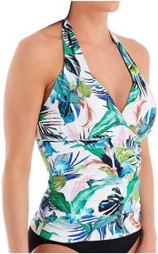 img 1 attached to Blanca Womens V Neck Tankini Swimsuit Women's Clothing for Swimsuits & Cover Ups