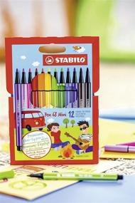 img 1 attached to Ручки Stabilo Mini Fineliner разноцветные