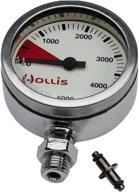 💪 maximize accuracy and durability: hollis heavy brass submersible pressure logo