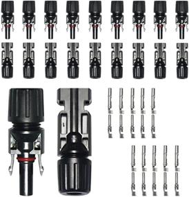 img 4 attached to 🔌 10 Pairs DSOPV Solar Panel Cable Connectors - Male and Female for Optimal PV Energy Generation in Home Solar Systems