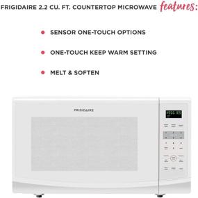 img 2 attached to 🍴 Frigidaire 2.2 Cu. Ft. White Countertop Microwave: Convenient and Efficient Cooking Companion