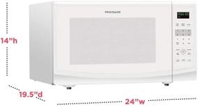 img 3 attached to 🍴 Frigidaire 2.2 Cu. Ft. White Countertop Microwave: Convenient and Efficient Cooking Companion