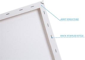 img 2 attached to Premium 11x14 Canvas Boards for Painting: Pack of 8 - Pre Stretched, Blank White Primed Canvases Panels - Ideal for Acrylics and Oil Painting - Includes 10pcs Brushes - 100% Cotton - Adults & Kids