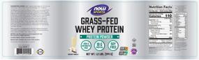 img 3 attached to NOW Grass Fed Protein Concentrate 1 2 Pound