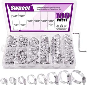 img 4 attached to 🔧 Swpeet Automotive Stainless Steel Assortment - Adjustable