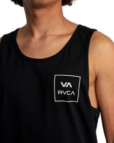 img 2 attached to Рубашка без рукавов с рисунком RVCA Черный