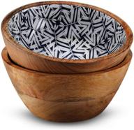 🍲 versatile wooden bowls: perfect for serving cereal and salad leaves логотип