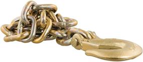 img 4 attached to Curt 80316 Trailer Safety Chain: 35-Inch Length, 3/8-In Clevis Snap Hook, 24,000 lbs Break Strength