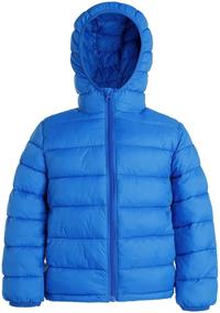 img 4 attached to 🧥 Hooded Puffer Coats - Boys and Girls Outerwear in Boys' Clothing, Jackets, and Coats