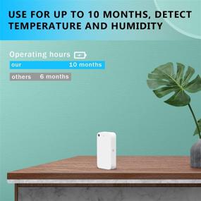 img 3 attached to Enhanced Smart Thermometer Humidity Sensor: Bluetooth Enabled Indoor Temp and Humidity Monitor for Greenhouse, Incubator, Wine Cellar, Grow Tent, Basement