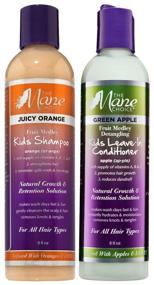 img 4 attached to 🍊 THE MANE CHOICE Juicy Orange Medley KIDS Shampoo with Green Apple Fruit Medley Detangling KIDS Leave-In Conditioner (8 fl oz / 236 ml)