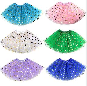 img 3 attached to 👗 Jastore Girls Glitter Ballet Triple Girls' Clothing: Trendy Skirts & Skorts for Girls