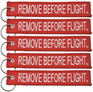 🔑 enhance safety with apex imports 5x remove before flight key chain (5 pack) logo