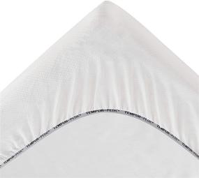 img 2 attached to Enhance Your Sleep with Tempur-Pedic Cool Luxury Mattress Protector, King Size, in Crisp White