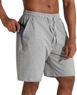 🩳 men's lounge shorts by the gym people with deep pockets - loose-fit jersey shorts ideal for running, workout, training, and basketball logo