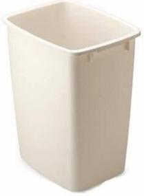 img 2 attached to 🗑️ Rubbermaid Small Kitchen Bathroom Trash Can: Under-Sink Waste Basket, 9 Gallon, Plastic Beige