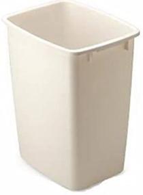 img 3 attached to 🗑️ Rubbermaid Small Kitchen Bathroom Trash Can: Under-Sink Waste Basket, 9 Gallon, Plastic Beige