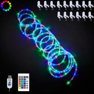 🎉 120 eastern bling led rope lights for bedroom - 40ft usb fairy lights with remote for indoor/outdoor decorations - perfect for party, wedding, camping, christmas, independence day логотип