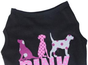 img 2 attached to 🐶 Oasis Plus Pink Dog Printed Cotton Pet T-Shirt Vest Costume for Female & Male Dogs, Cats, and Rabbits