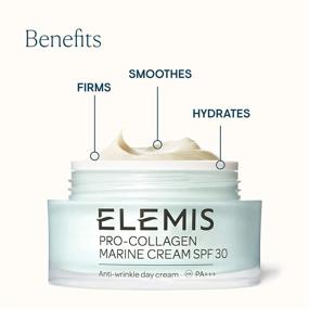 img 2 attached to 🌊 ELEMIS Pro-Collagen Marine Cream SPF 30 - Lightweight Anti-Wrinkle Daily Face Moisturizer for Firming, Smoothing, Hydrating, and Sun Protection (50 mL)