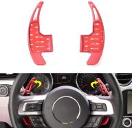 🚗 enhanced car steering wheel shift paddle shifter cover for ford mustang 2015-2017 logo
