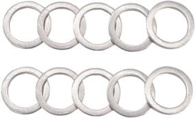 img 4 attached to 🔧 M14 Aluminum Oil Drain Plug Crush Washers Gaskets for Mazda, compatible with Part # 9956-41-400, Ideal for Oil Change, Pack of 10