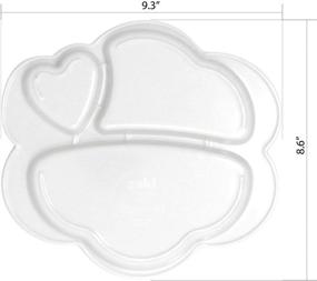 img 1 attached to 🍽️ Zak Designs Disney Dinnerware Set with Melamine 3-Section Divided Plate and Utensil - Durable Material, Perfect for Kids - 3 Piece, Minnie Mouse 3pc