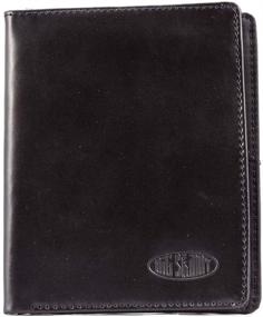 img 4 attached to 🧳 Streamlined Leather Bi Fold Men's Accessories by Big Skinny Hipster