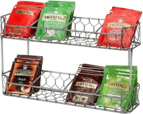 img 4 attached to MyGift Kitchen Tabletop Countertop Organizer